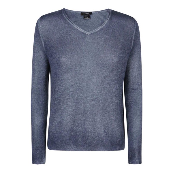 Clear Blue Cashmere Sweater Made in Italy