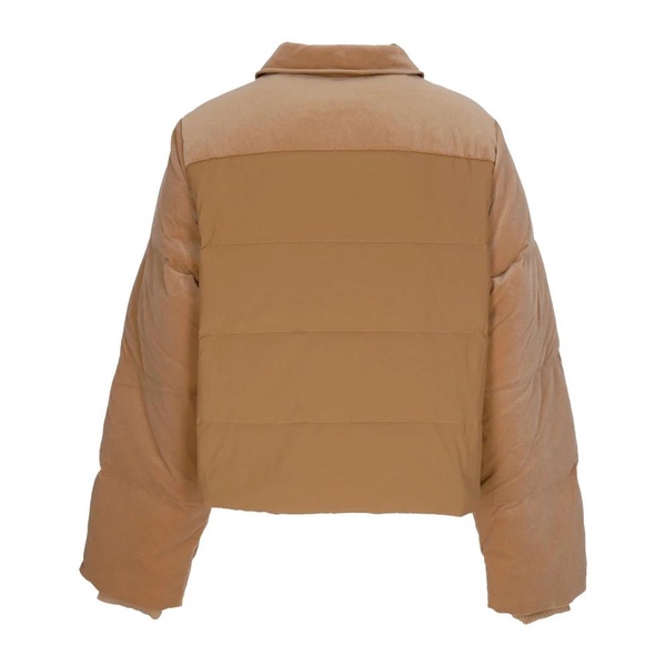 Velvet Puffer Down Jacket