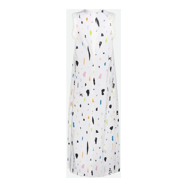 Midi Dress with Multicolored Pattern