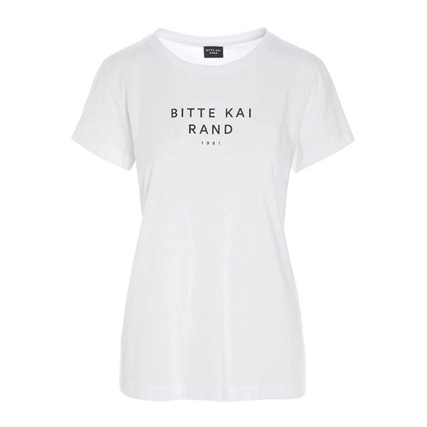 White Logo Short-Sleeve T-Shirt