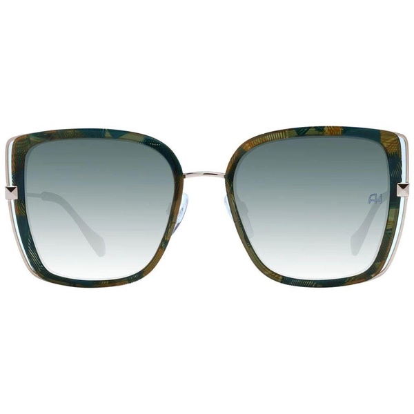 Green Square Sunglasses Gradient Lens