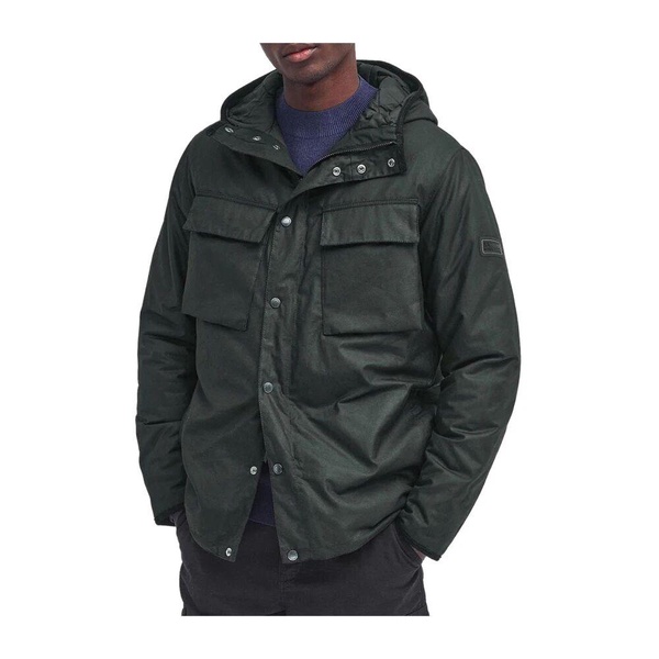 Classic Wax Jacket Green Hooded Zip