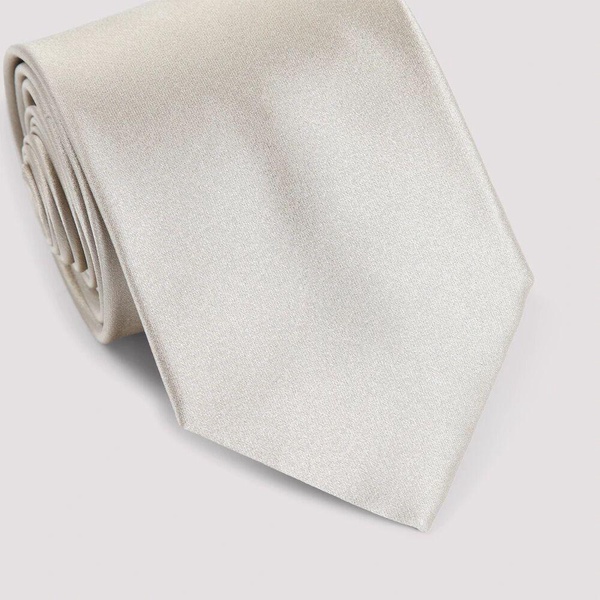 Beige Silk Tie