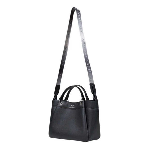 Black Shoulder Strap Handbag with Zip