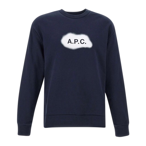 Blue Cotton Sweatshirt for Men