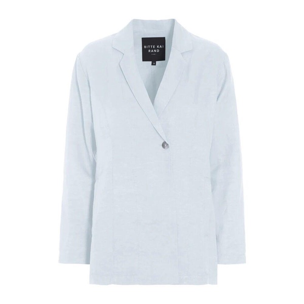 Cool Blue Blazer Jacket with Bow Details