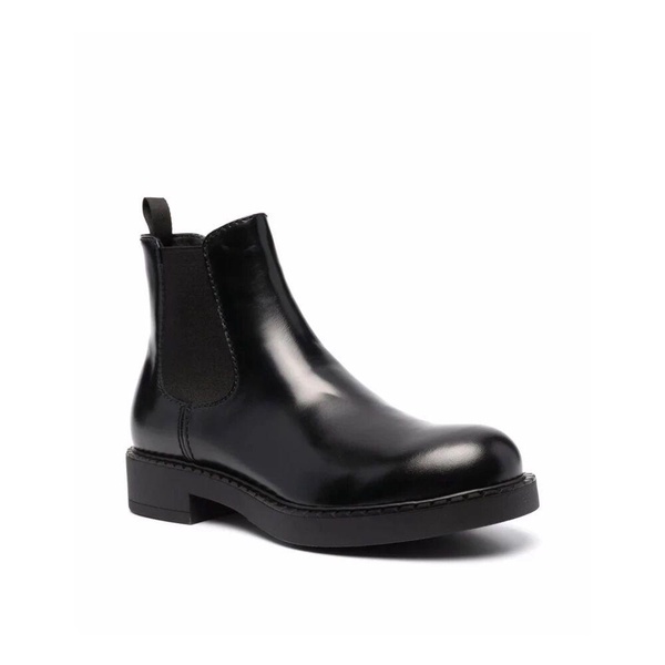 Black Leather Ankle Boots