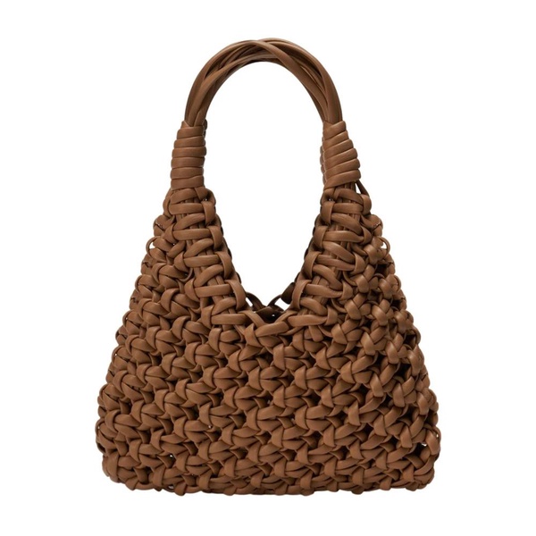 Handwoven Leather Bag Light Topaz