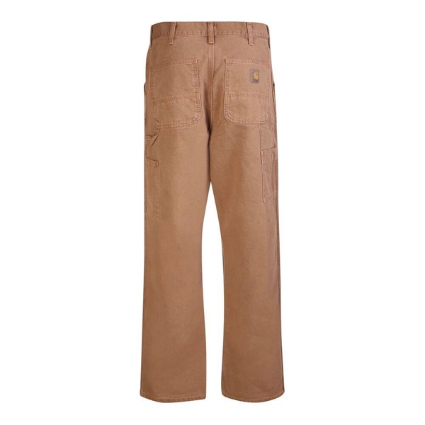 Beige Work Trousers Straight Leg