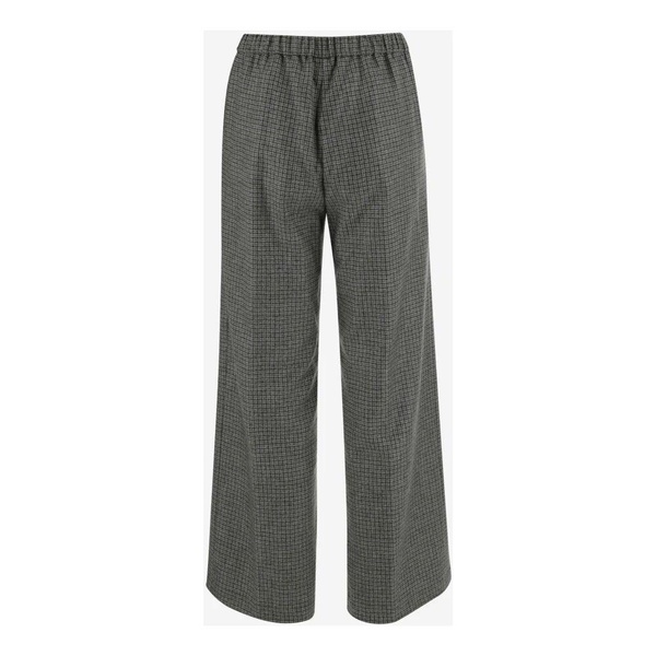 Luxury Wool Blend Plaid Trousers