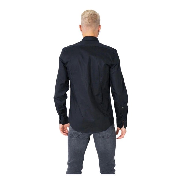Black Cotton Shirt Spring/Summer Men