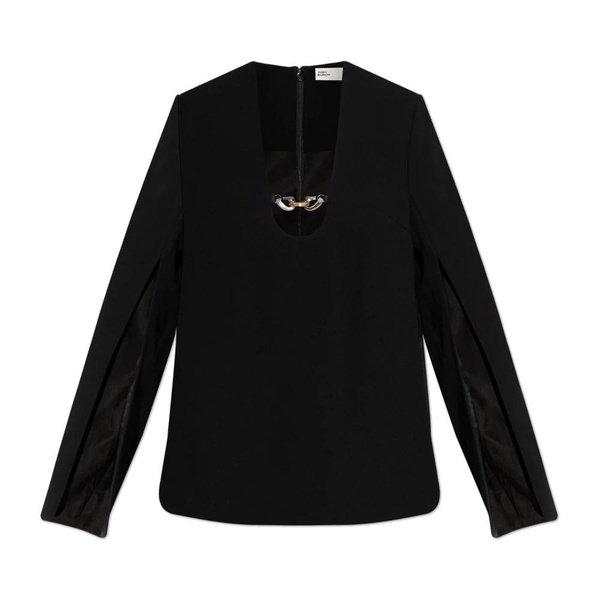 Long sleeve top with slit