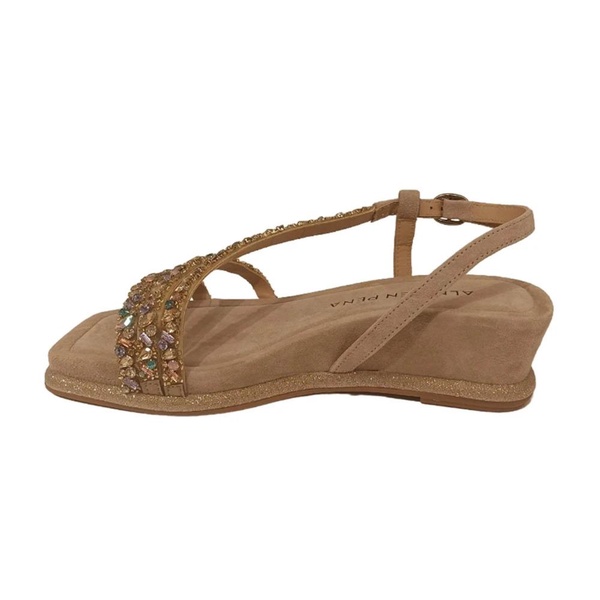 Beige Casual Suede Womens Sandals