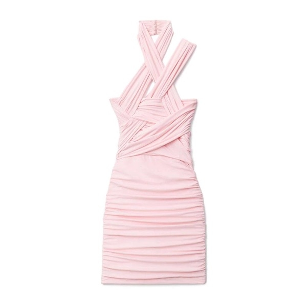 Mini Dress with Integrated Shorts