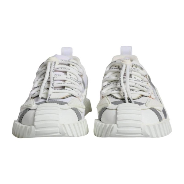 White Lace Up Low Top Sneakers