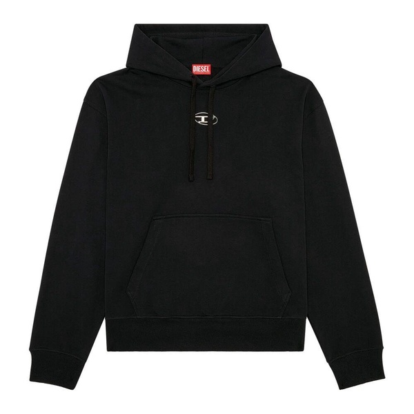 Oversized Hoodie with Metallic Logo
