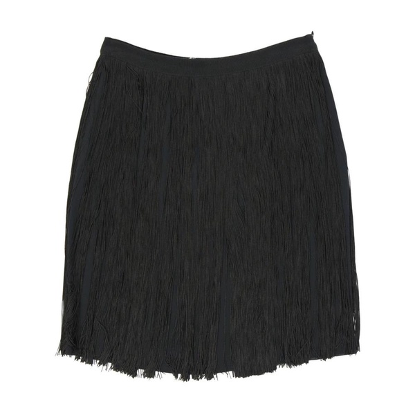Silk Blend Fringed Skirt