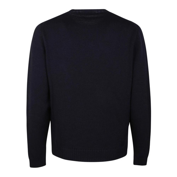 Blue Wool Crewneck Sweater