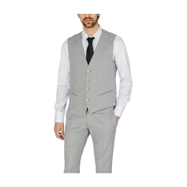 Sophisticated Gray Suit Vest