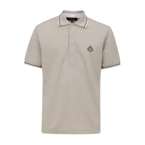 Short Sleeve Gray Polo Shirt