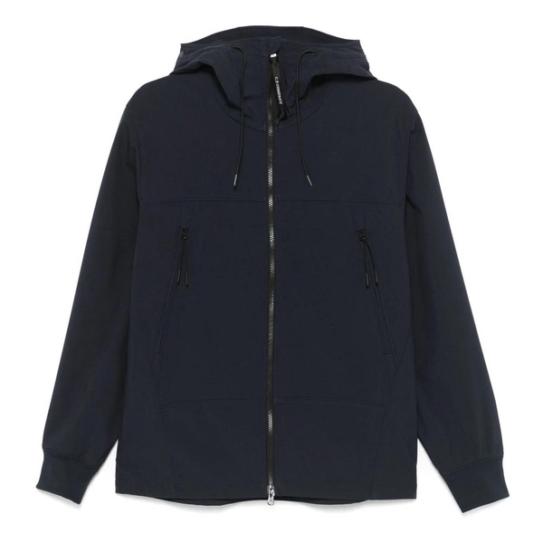 Blue Goggle Jacket with Zip Closure