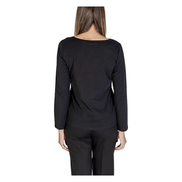 Black V-Neck Knitwear Fall/Winter