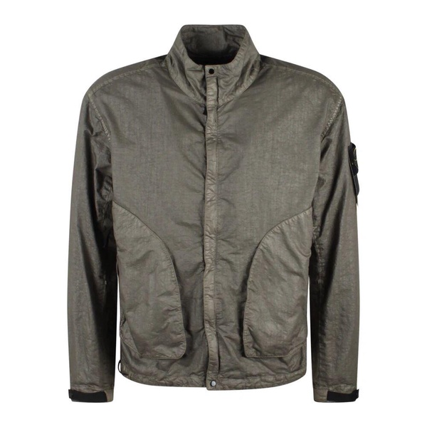 Nylon Panama Jacket with Marbled Effect