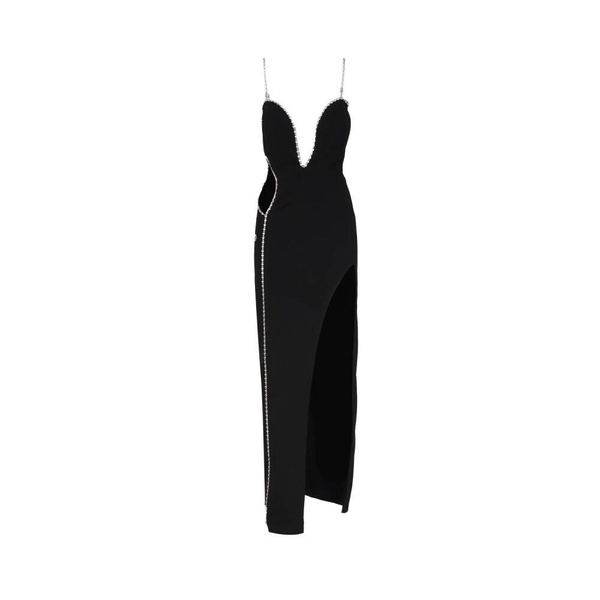 Black Crystal Cut-Out Dress