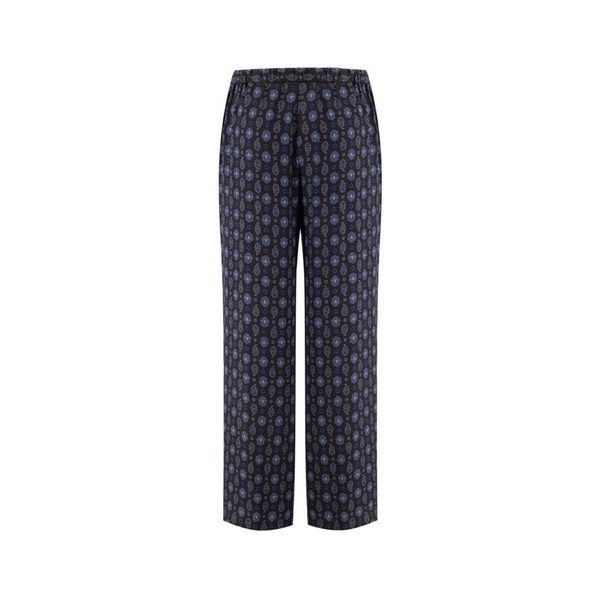 Pyjama Print Leather Trousers