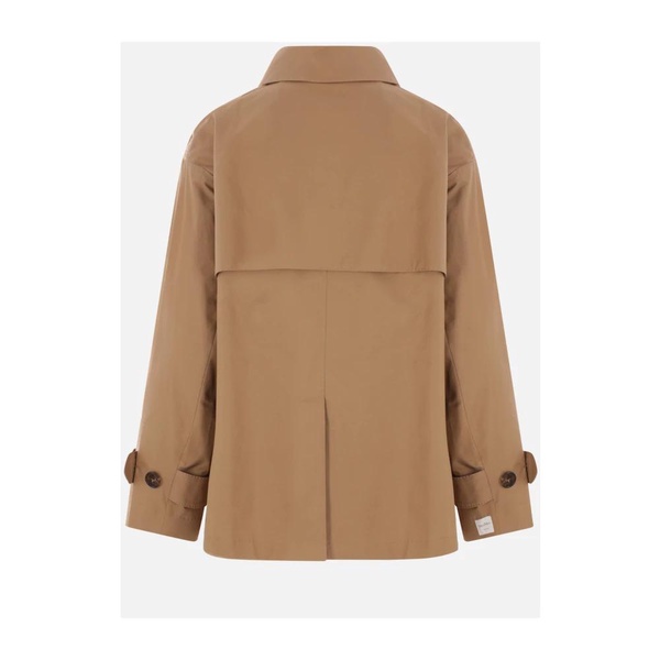 Brown Double-Breasted Trench Coat