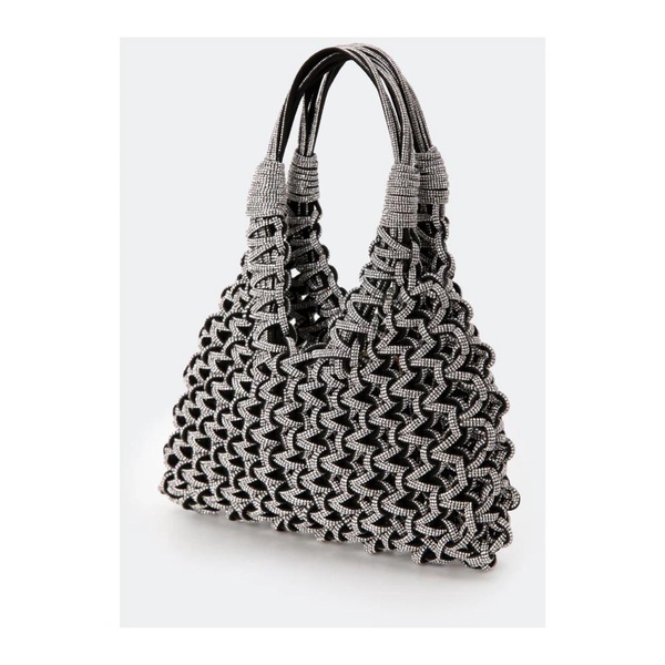 Rock Style Black Crystal Handbag
