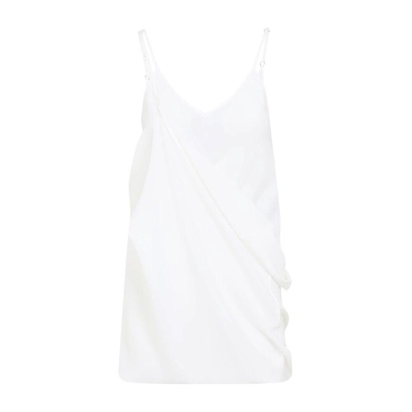 Elegant White Silk Dress
