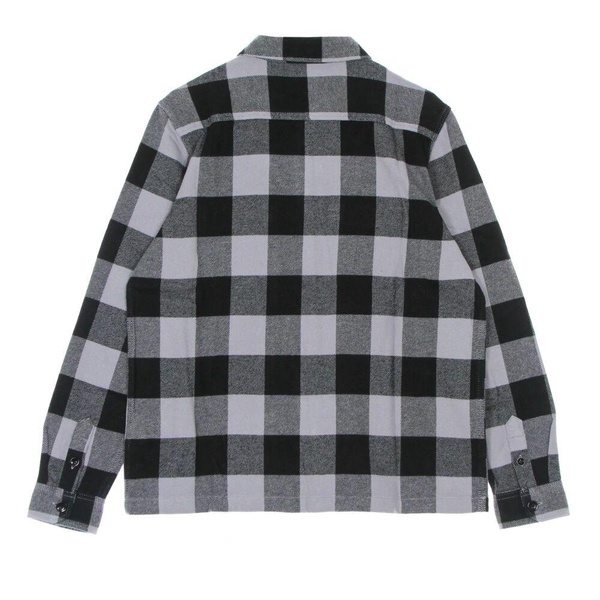 Lilac Gray Flannel Long Sleeve Shirt