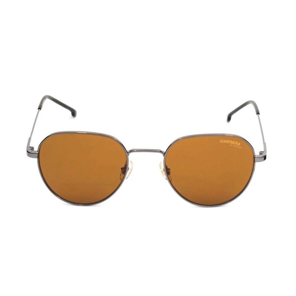 Swiss Movement Metal Sunglasses Brown Lens