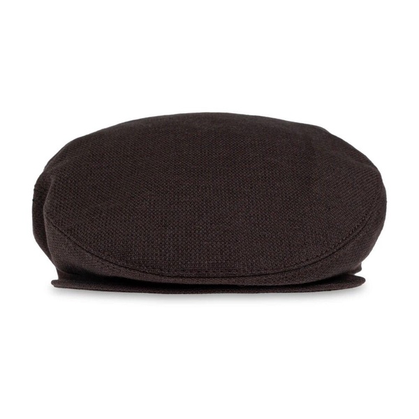 Flat cap with logo patch