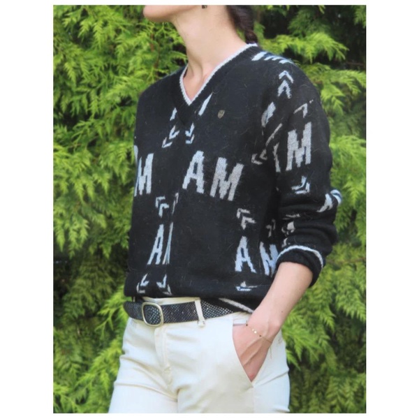 Unique Mohair Blend V-Neck Sweater