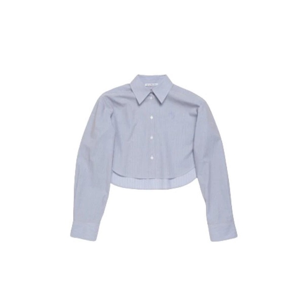 Blue Jacquard Shirt Cotton