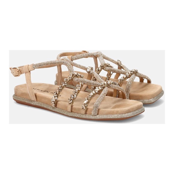 Beige Sandals Sophisticated Comfortable Footbed