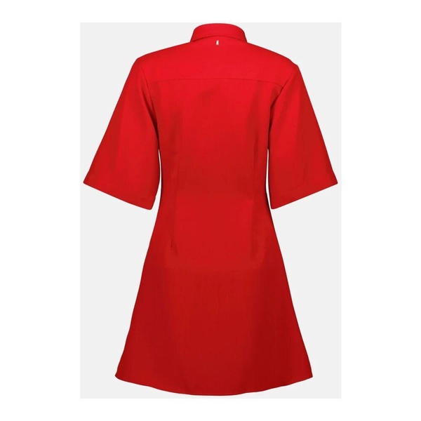 Red Wool Shirt Dress Spring-Summer 2025