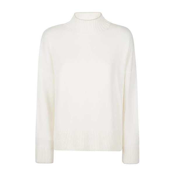 Cashmere Tipping High Neck Sweater