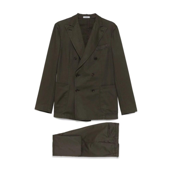 Green Suit with Concealed Front Button