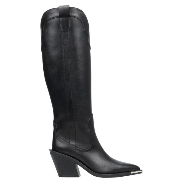 High Black Cowboy Boots