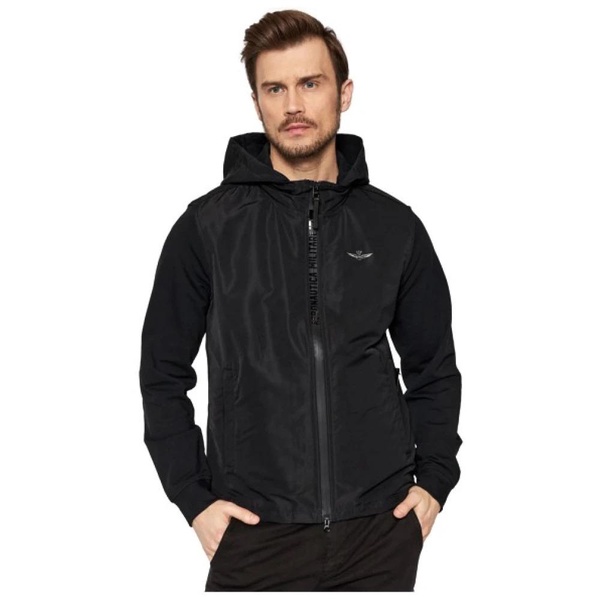 Two-tone Hooded Sweat Jacket