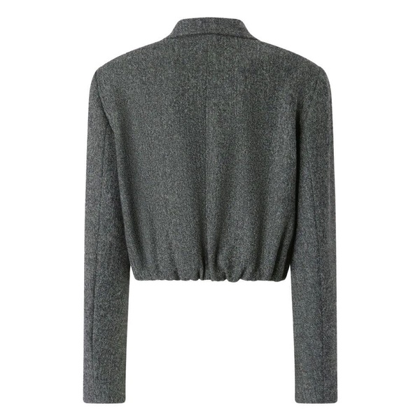Grey Cropped Jackets
