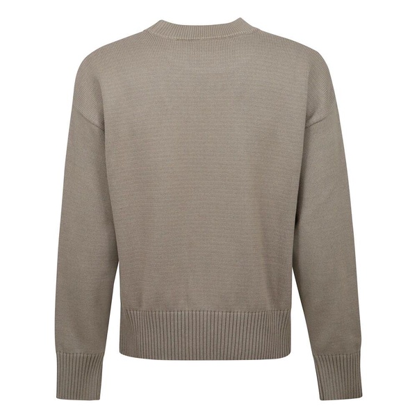 Embroidered cotton and wool sweater