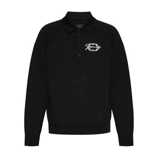 Polo Sweatshirt with Stylish Embroidery