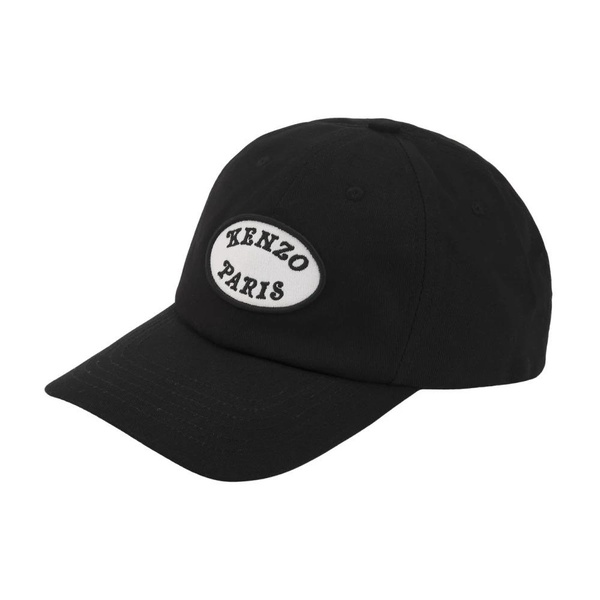 Embroidered Black Logo Cap