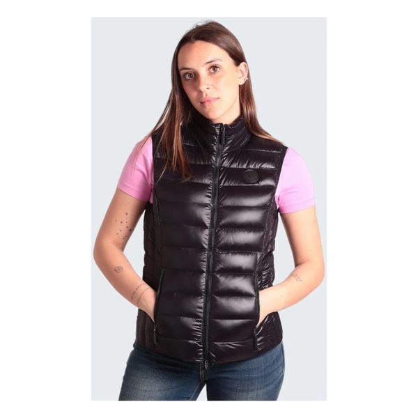 Black Sleeveless Puffer Vest