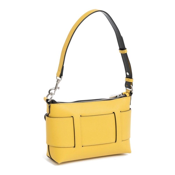 Stylish Plain Shoulder Bag with Zip