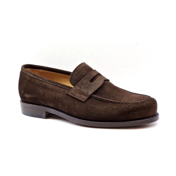 Brown Suede Moccasin with Classic Details